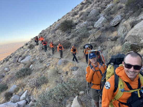 RMRU Members hiking back