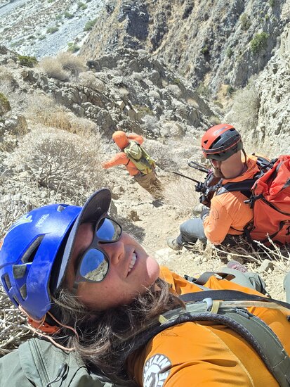Searchers in the canyon